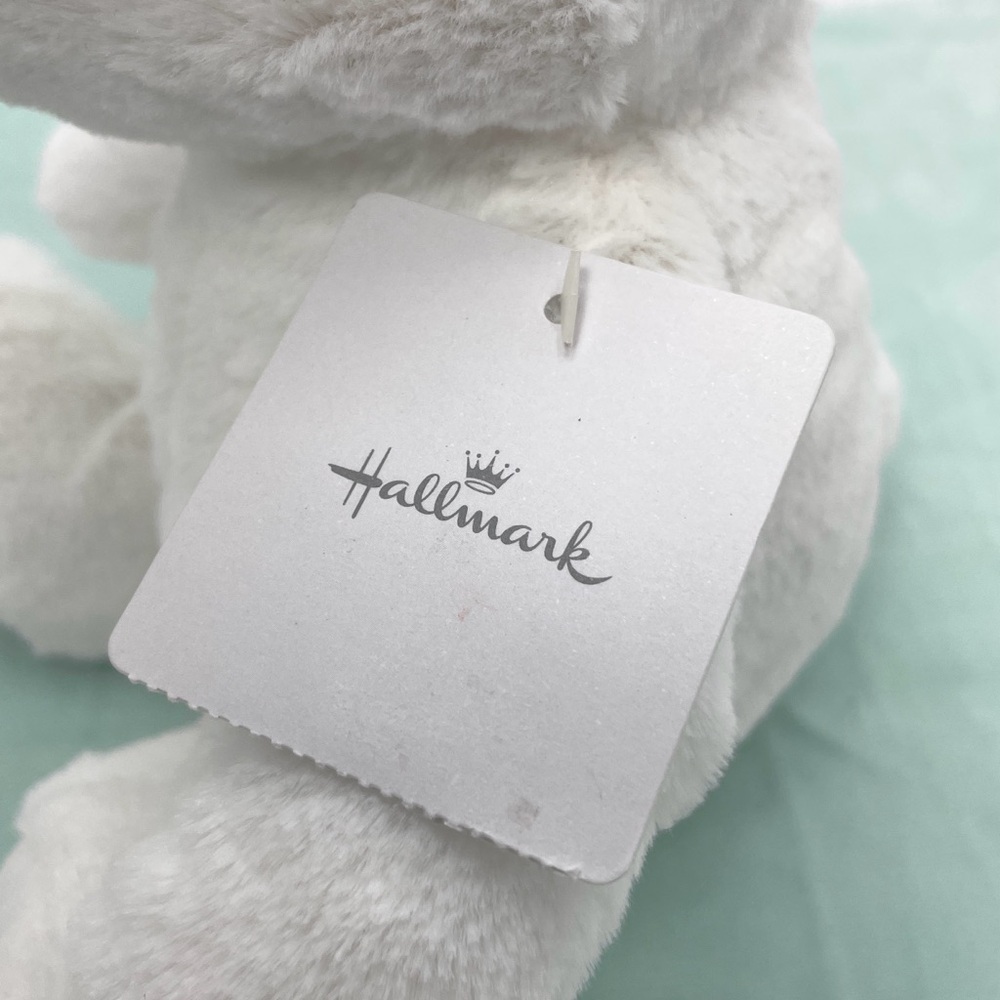 Hallmark White Bunny Rabbit Plush 7.5” - Picture 9 of 10